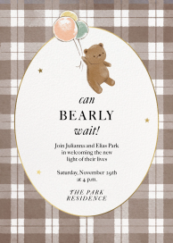 Plaid Animal - Baby Shower Invitation by Paperless Post