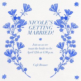 Star Petals - Bridal Shower Invitation by Iris + Marie