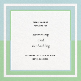 Colorblocked Border - Summer Party Invitation by kate spade new york