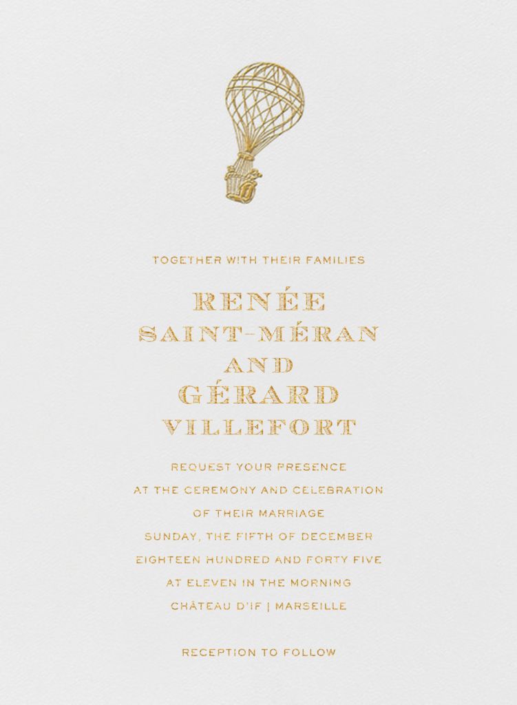 Bristol Belle Invitation Send online instantly RSVP tracking