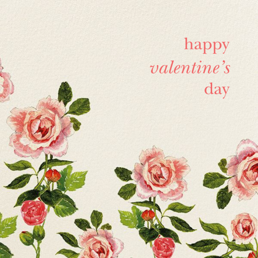 Peony Blossoms - Valentine's Day Card by Felix Doolittle