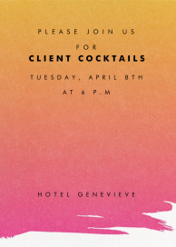 Gradient Painted - Cocktail Party Invitation by Paperless Post