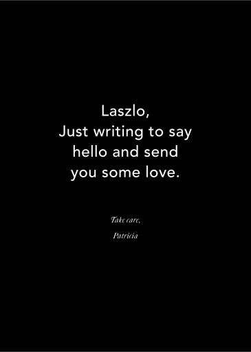 Love Songs - Greeting Card by Party of One - Back