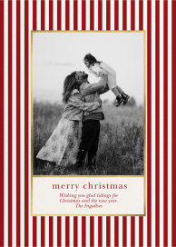 Pinstripe Frame - Holiday Card by kate spade new york