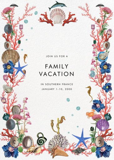 Oceana - Vacation Invitation by Stephanie Fishwick