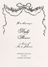 Ribbon Garland - Baby Shower Invitation by Emilia Wickstead