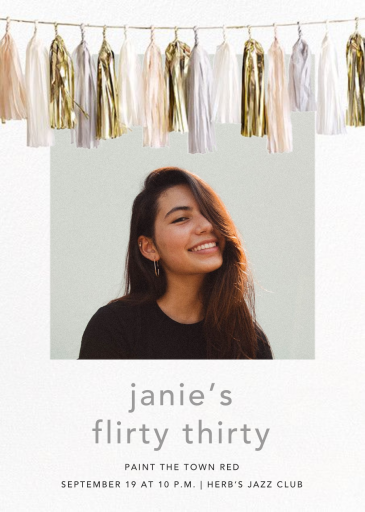 Glimmer Photo - Birthday Invitation by CONFETTISYSTEM