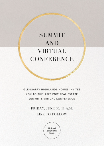 Metallic Circle - Launch Party Invitation by Paperless Post