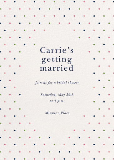 Sweet Stipple - Invitation by kate spade new york