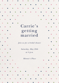Sweet Stipple - Bridal Shower Invitation by kate spade new york