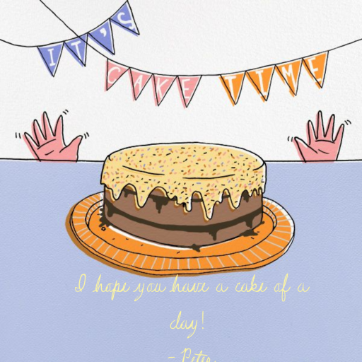 Almost Cake Time - Birthday Card by Paperless Post