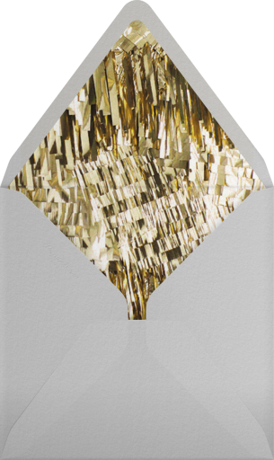 Rainbow Tinsel Fringe Border - CONFETTISYSTEM Envelope