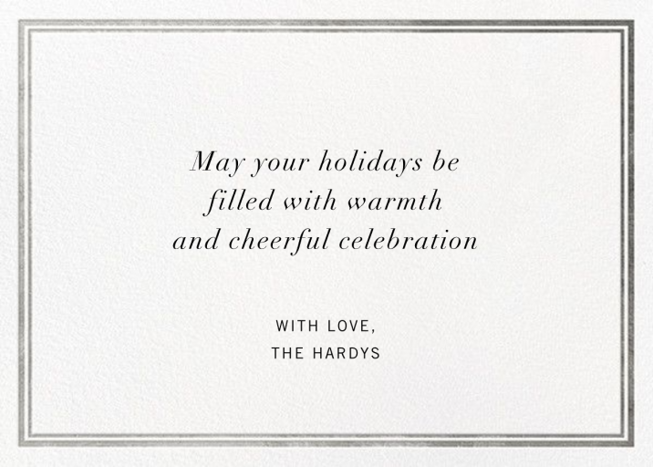 Christmas Exclamation - Holiday Card by Jonathan Adler - Back