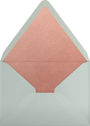 Photo Confetti New Year Card Envelope