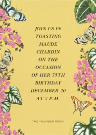 Caladium - Birthday Invitation by Oscar de la Renta