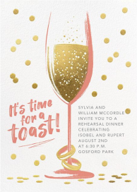 Golden Toast by Paperless Post