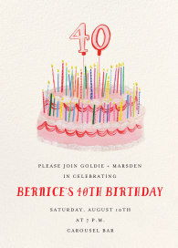 All the Candles - Invitation by Mr. Boddington's Studio