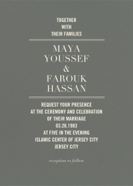 Typographic II - Invite by kate spade new york