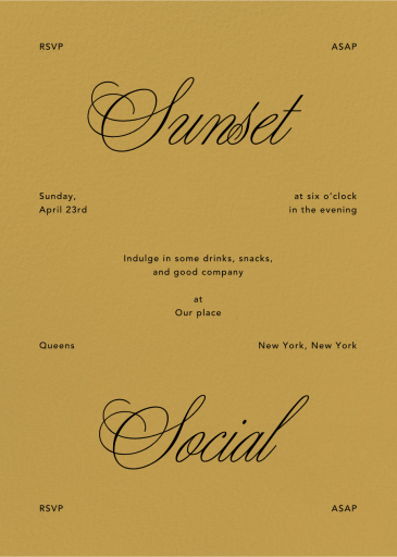 Kindly - Party Invitation by Goods Gang