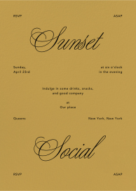 Kindly - Cocktail Party Invitation by Goods Gang