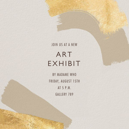 Coupling - Art Exhibition Invitation by Kelly Wearstler