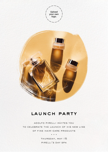 Painted Circle (Photo) - Business Event Invitation by Paperless Post