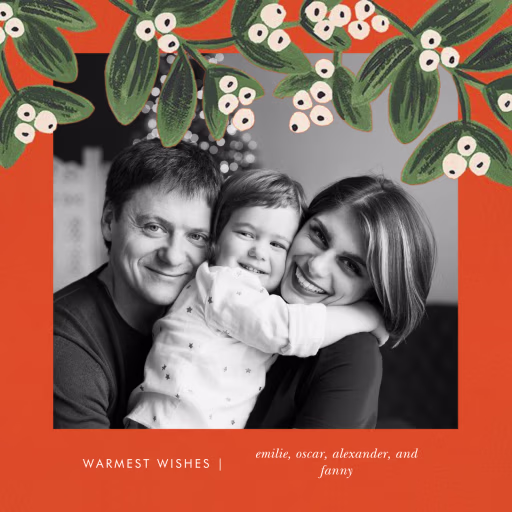 Mistletoe Accent Frame - Holiday Card by Rifle Paper Co.