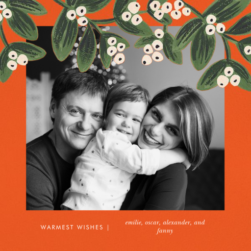 Mistletoe Accent Frame - Holiday Card by Rifle Paper Co.