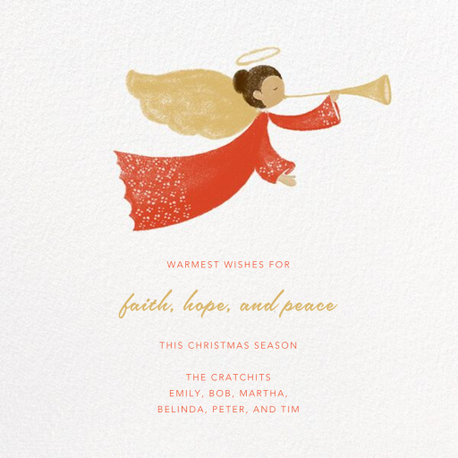 Herald Angel - Christmas Card by Paperless Post
