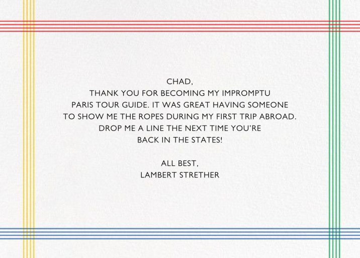 Memphis Thanks - Business Greeting Card by Paperless Post - Back