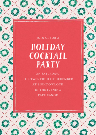 Sweet Wreaths - Corporate Holiday Party Invitation by Mr. Boddington's Studio