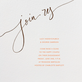 Join us - Engagement Party Invitation by Linda and Harriett