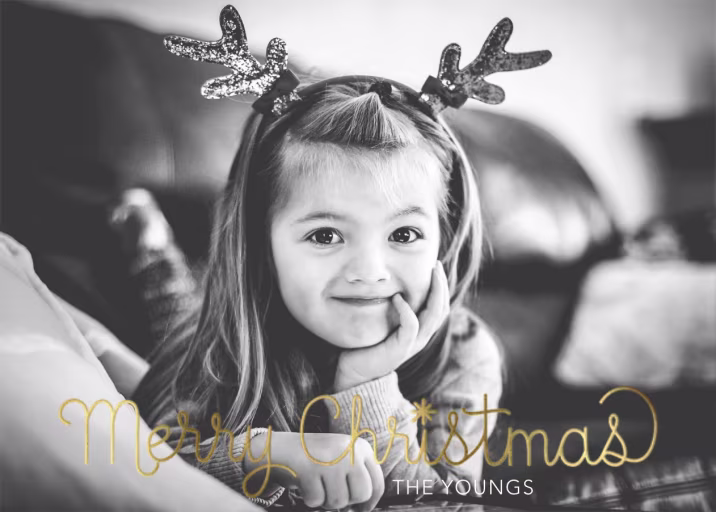 Loop Script - Christmas Card by Paper Source