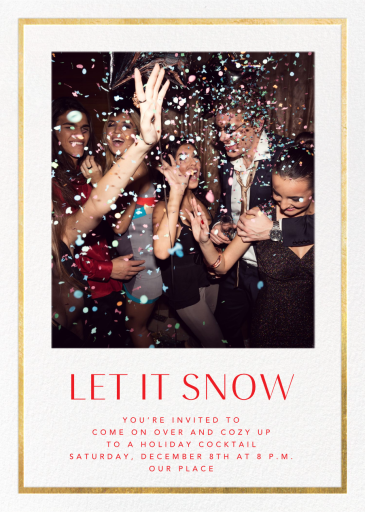 Let it Snow (Photo) - Holiday Card by Paperless Post