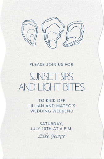 Fresh Oysters - Welcome Party Invitation by Paperless Post