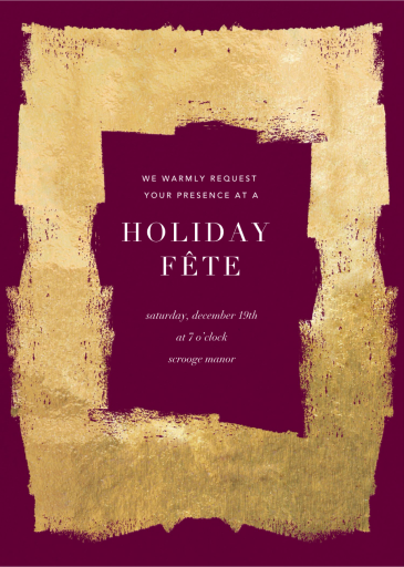 Framework - Holiday Party Invitation by Kelly Wearstler