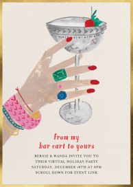 Raised Glass - Party Invitation by Mr. Boddington's Studio