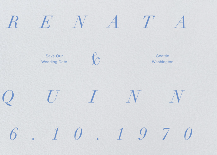 Blank Spaces - Save the Date by Goods Gang