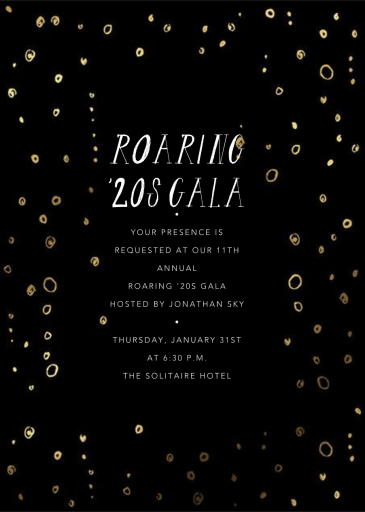Fizzy - Fundraiser Invitation by Mr. Boddington's Studio