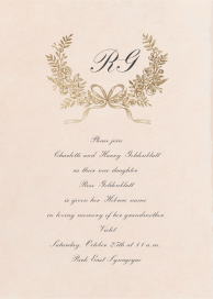 Wreath of Love - Bris/Baby Naming Invitation by Paperless Post