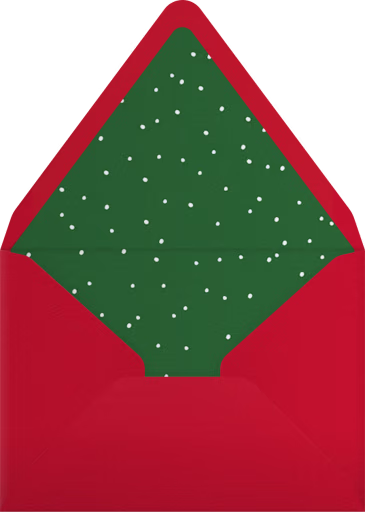 Red Scallop Frame - Cheree Berry Paper & Design Envelope