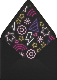 Neon Star - Paperless Post Envelope