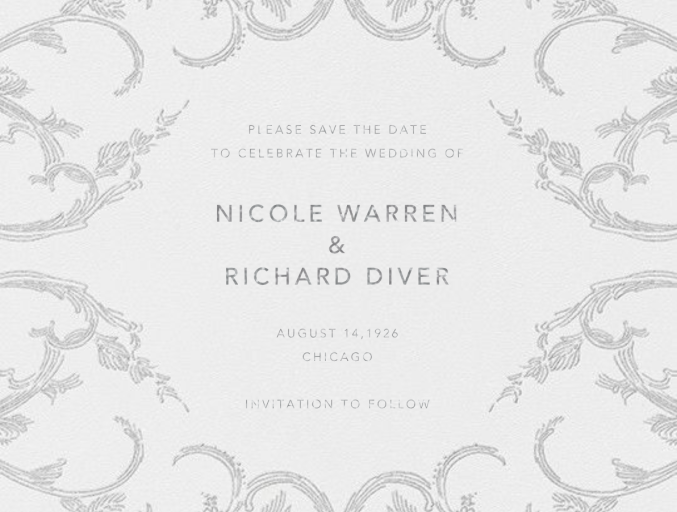 Silk Brocade I (Save The Date) - Save the Date by Oscar de la Renta