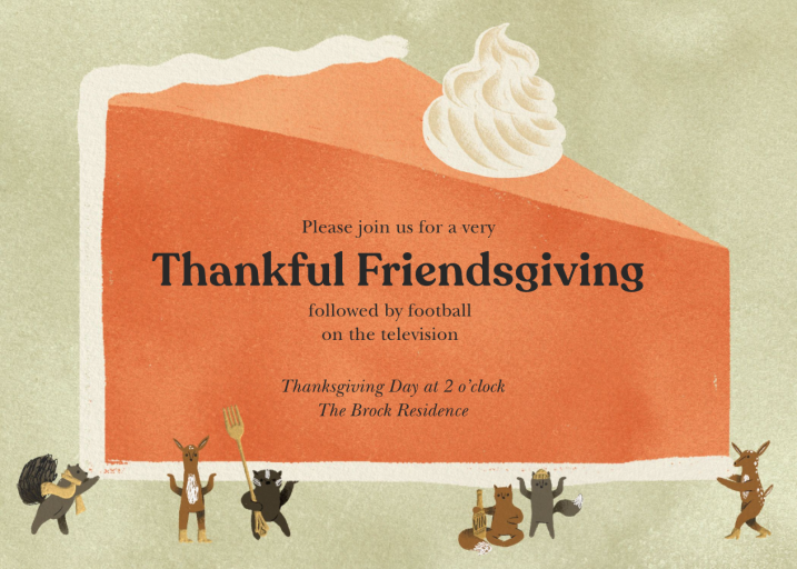 Pie Day - Friendsgiving Invitation by Paperless Post