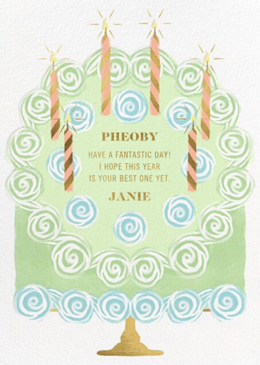 Rosette Cake - Birthday Card by Paperless Post