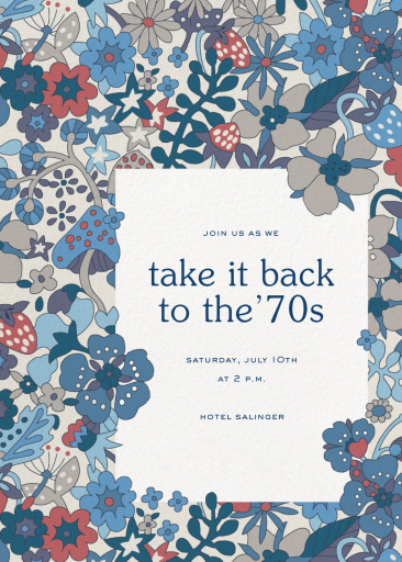 Flower Tops - Summer Party Invitation by Liberty