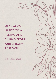 Aubrey - Passover Card by Paperless Post