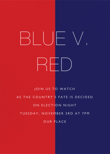 Color Wars - Election Invitation by Paperless Post