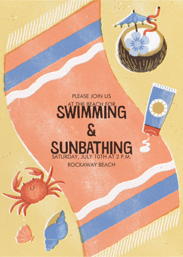 Beachcomber - Beach Party Invitation by Paperless Post