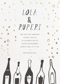 Uncorked - Engagement Party Invitation by Mr. Boddington's Studio